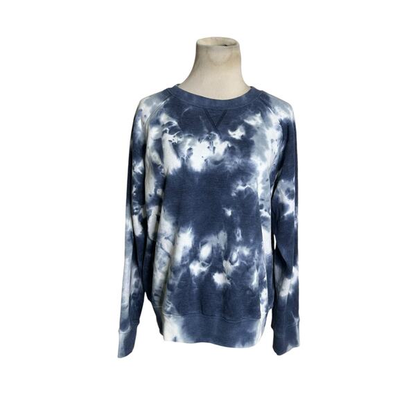 RicherPoorer blue white tie dye long sleeves sweatshirt size M - Picture 10 of 11